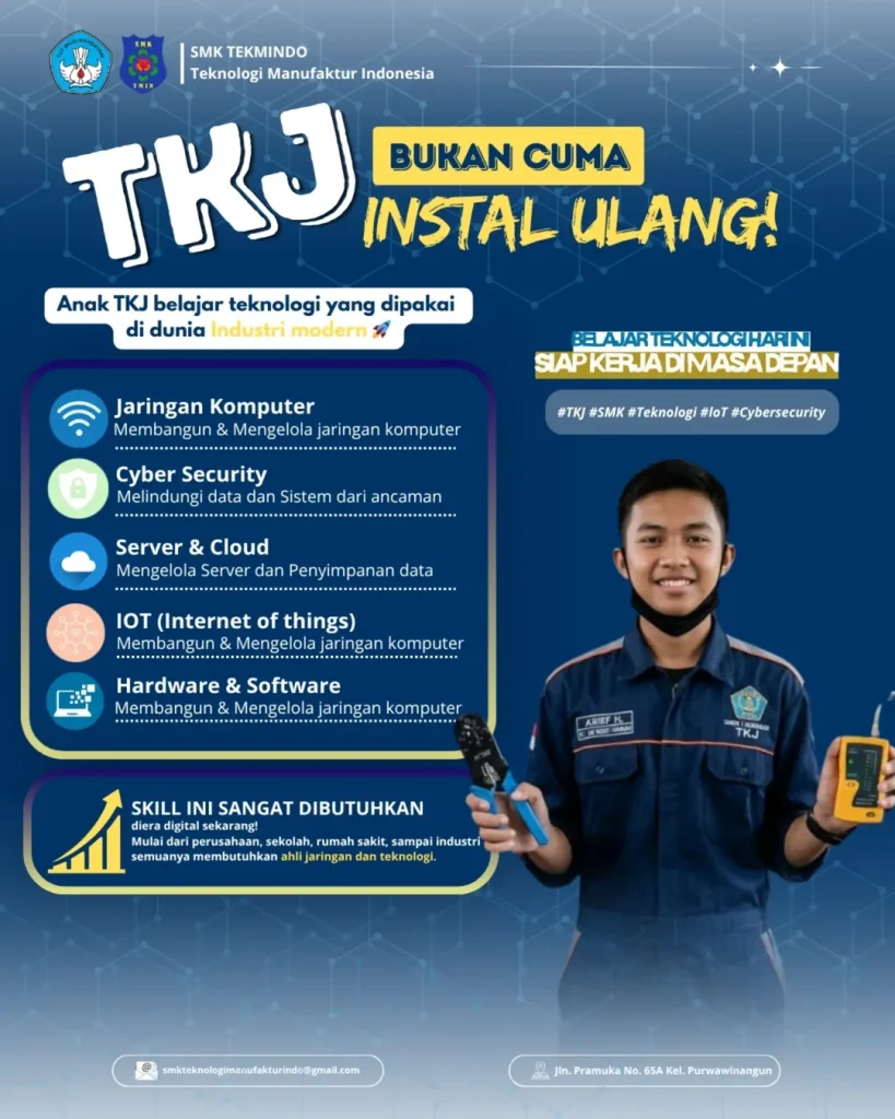 TKJ Bukan Cuma Instal Ulang! Jurusan Vokasi Ini Siapkan Siswa Kuasai Teknologi Industri Modern